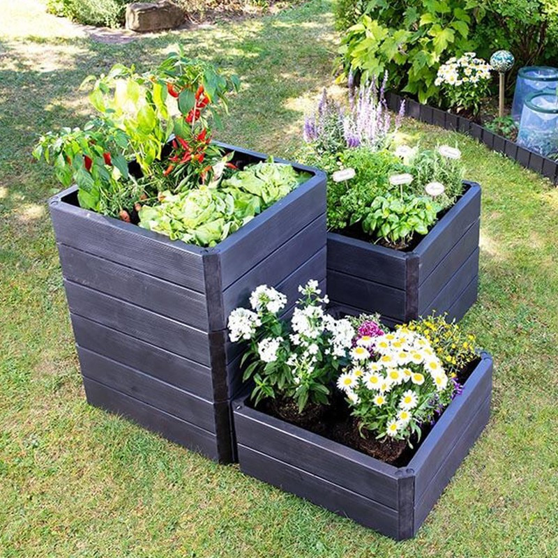 Ergo Quadro M - Plastic garden 4 walls : 60cm x 80cm x 25cm