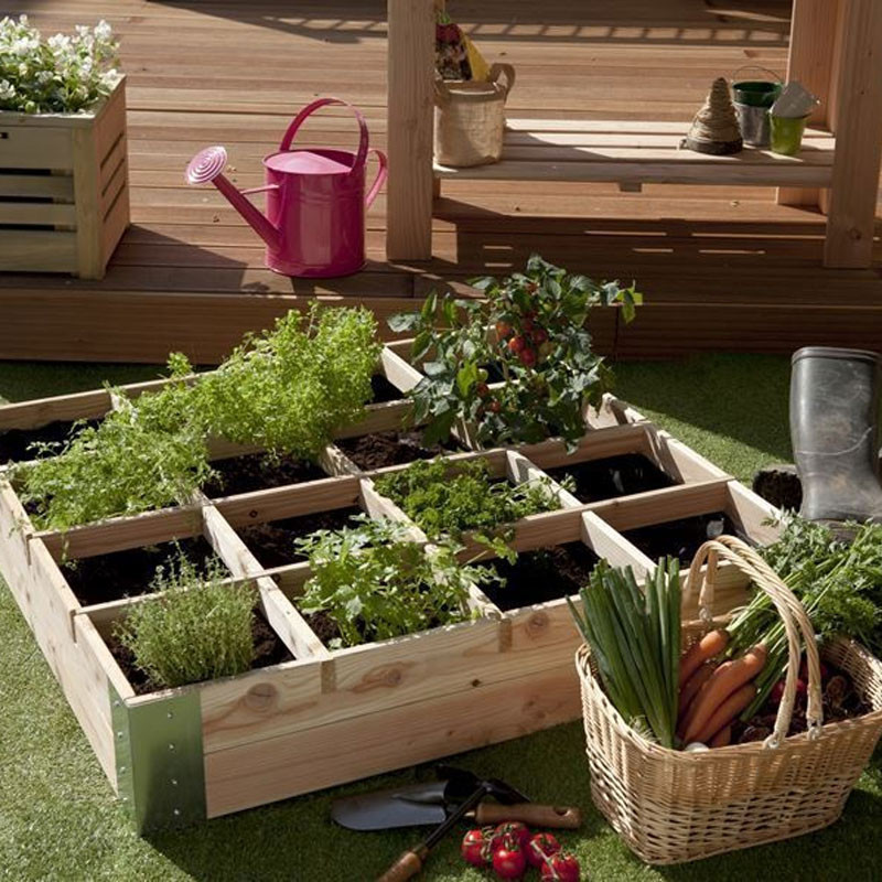 Potager Bois - Aravis Douglas - 100x100x20cm