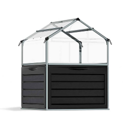 Canopia - Plant Inn® moestuin vierkant - Zilver helder - 120x120cm