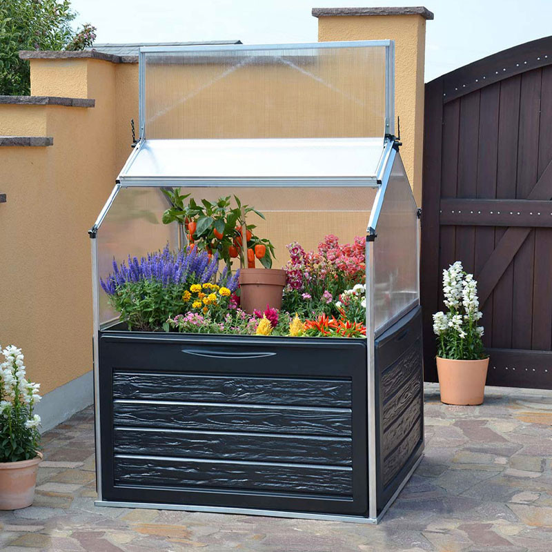 Canopia - Plant Inn® moestuin vierkant - Zilver helder - 120x120cm