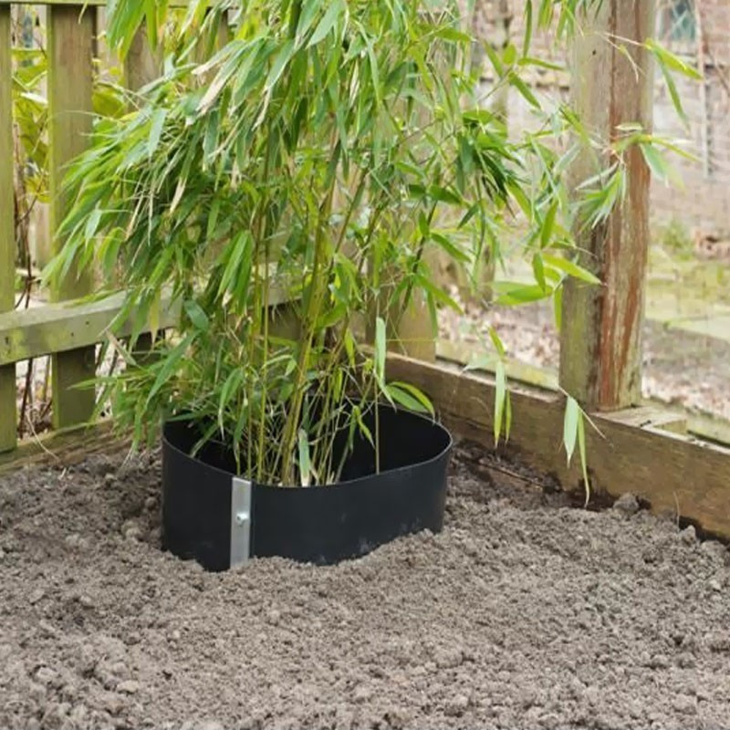Nature - Barriére anti-racinaire avec rail de fermeture - noir 70cmX5m