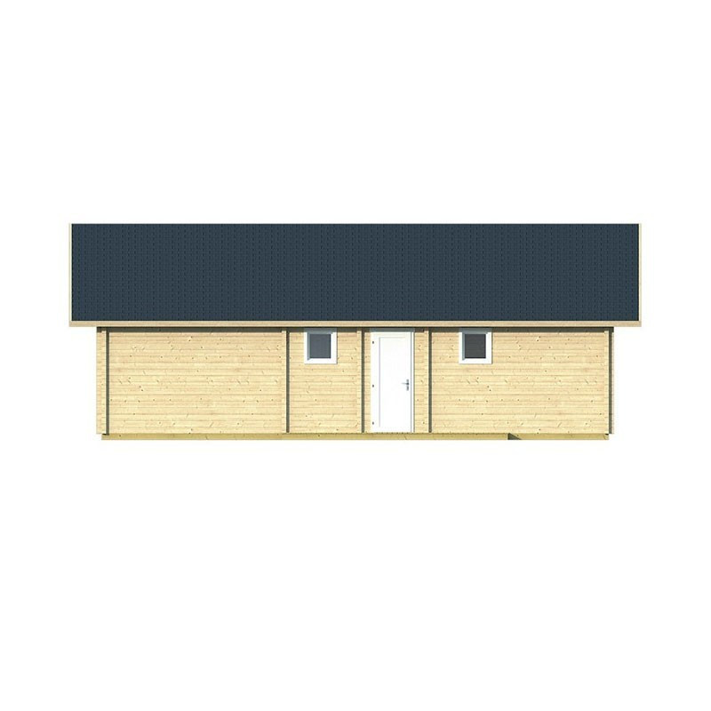 Tuindeco - Massief houten chalet 68,10 m² - 92mm - Woonkwaliteit - Finn