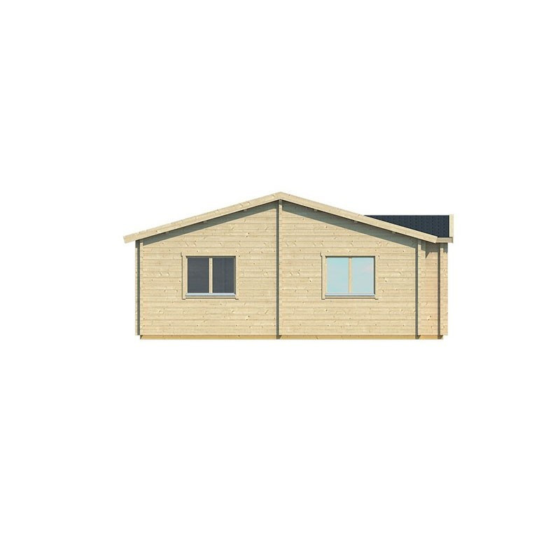 Tuindeco - Chalet in legno massiccio 65,9 m² - 70mm - Qualità residenziale - Skerries