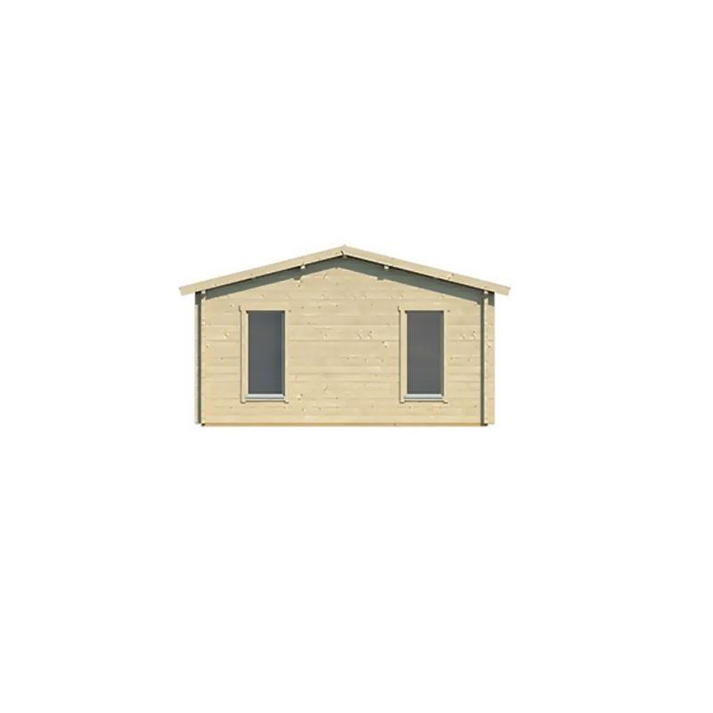 Tuindeco - Chalet aus Massivholz 64,50 m² - 70mm - Wohnqualität - Slane