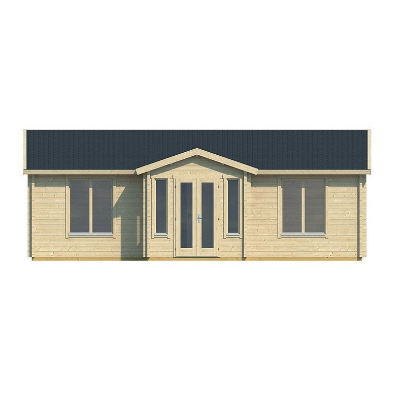 Tuindeco - Chalet in legno massiccio 57,8 m² - 70mm - Qualità residenziale - Mullingar