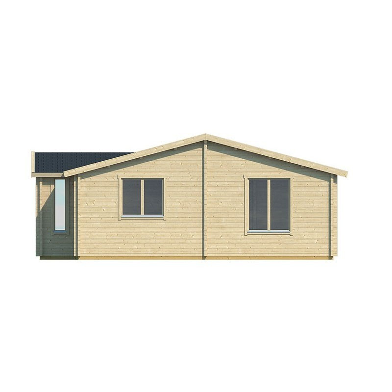 Tuindeco - Chalet in legno massiccio 57,8 m² - 70mm - Qualità residenziale - Mullingar