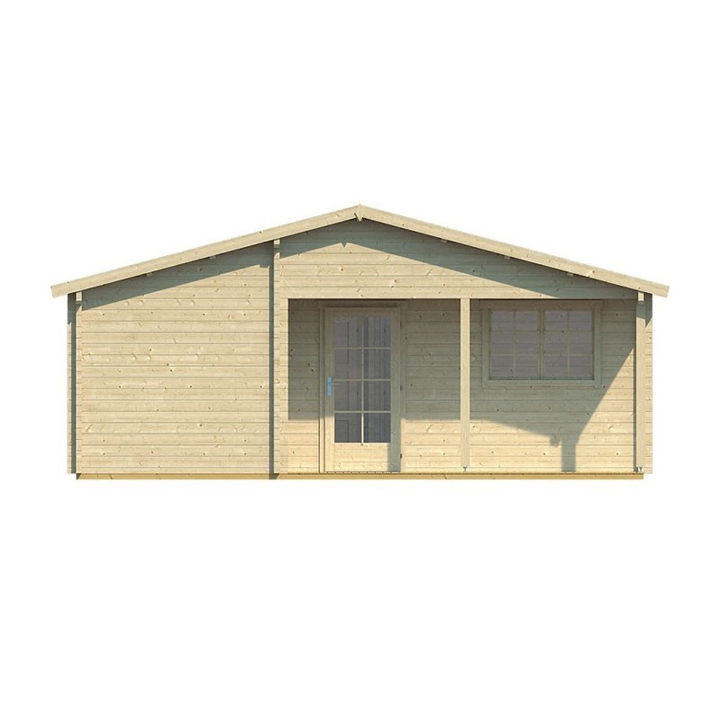 Tuindeco - Chalet aus Massivholz 44,3 m² - 70mm - Wohnqualität - Ardee
