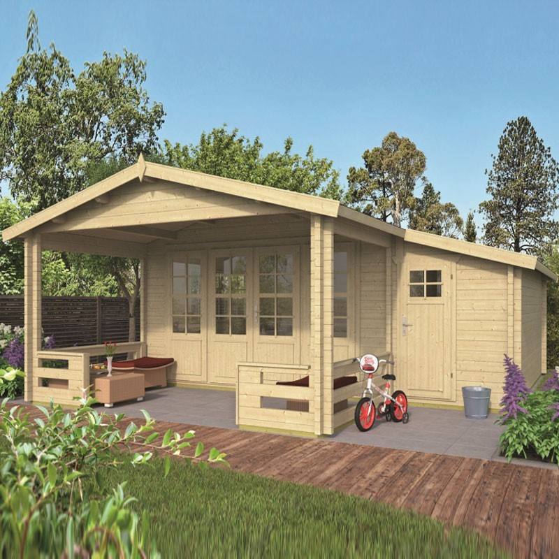 Tuindeco - Log cabin 27m² - 58mm - Residential quality - Liverpool