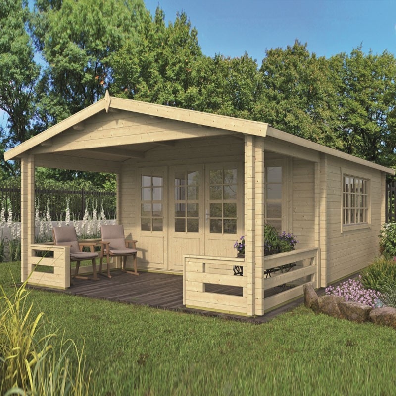 Tuindeco - Log cabin 27m² - 58mm - Residential quality - Wigan