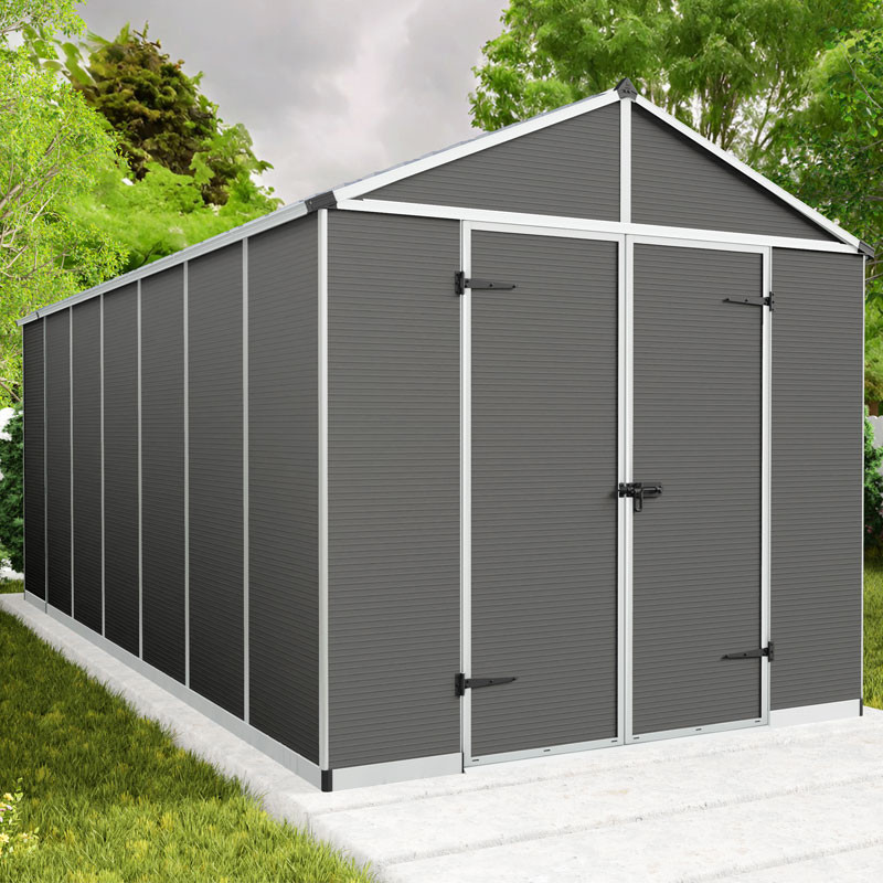 Canopia - Casetta da giardino - Grigio Rubicone - 237x528cm