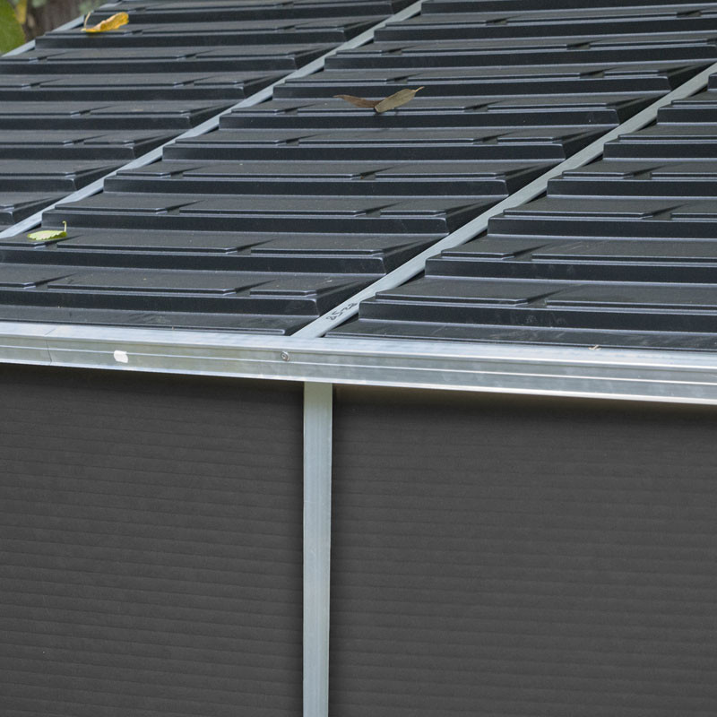 Canopia - Casetta da giardino - Grigio Rubicone - 237x227cm