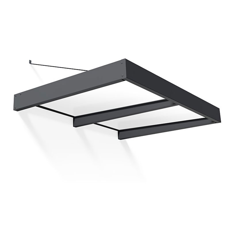 Canopia - Marquise de porte - Sophia XL - 140x192cm - Opale/Grise