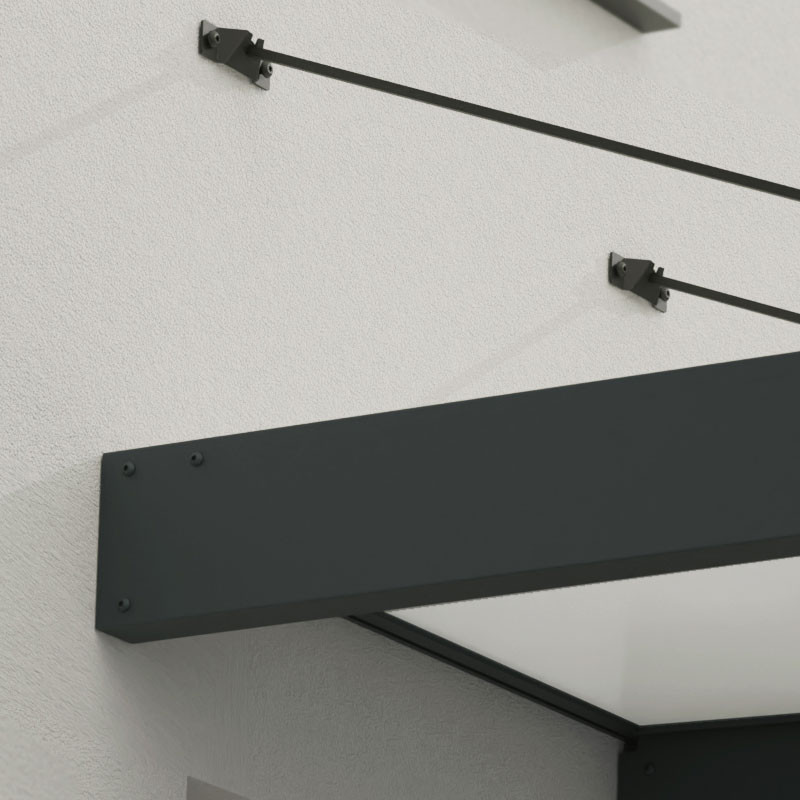 Canopia - Toldo de puerta - Sophia XL - 140x192cm - Ópalo/Gris