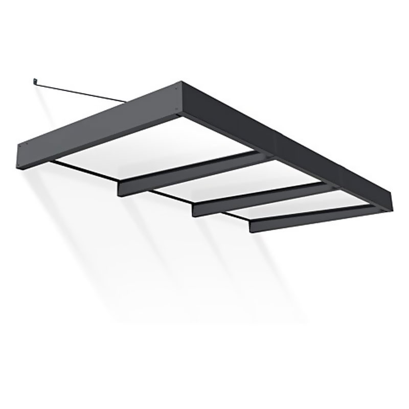 Canopia - Marquise de porte - Sophia XL - 140x286cm - Opale/Grise