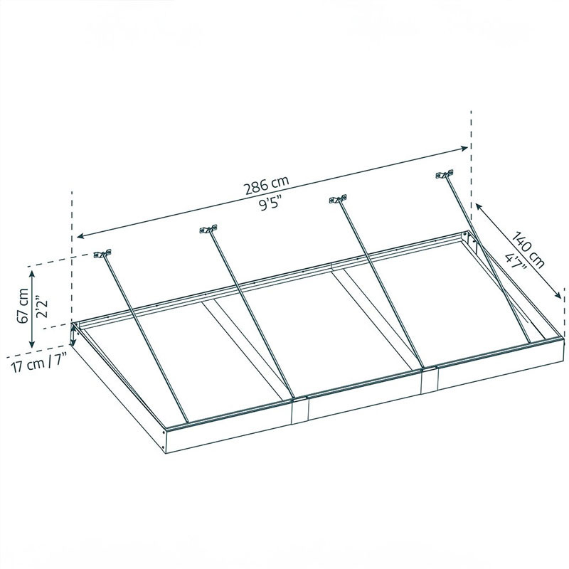 CANOPY SOPHIA XL 3000 GREY- WHITE OPAL        