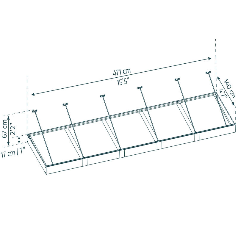 Canopia - Baldacchino per porta - Sophia XL - 140x471cm - Opale/Grigio