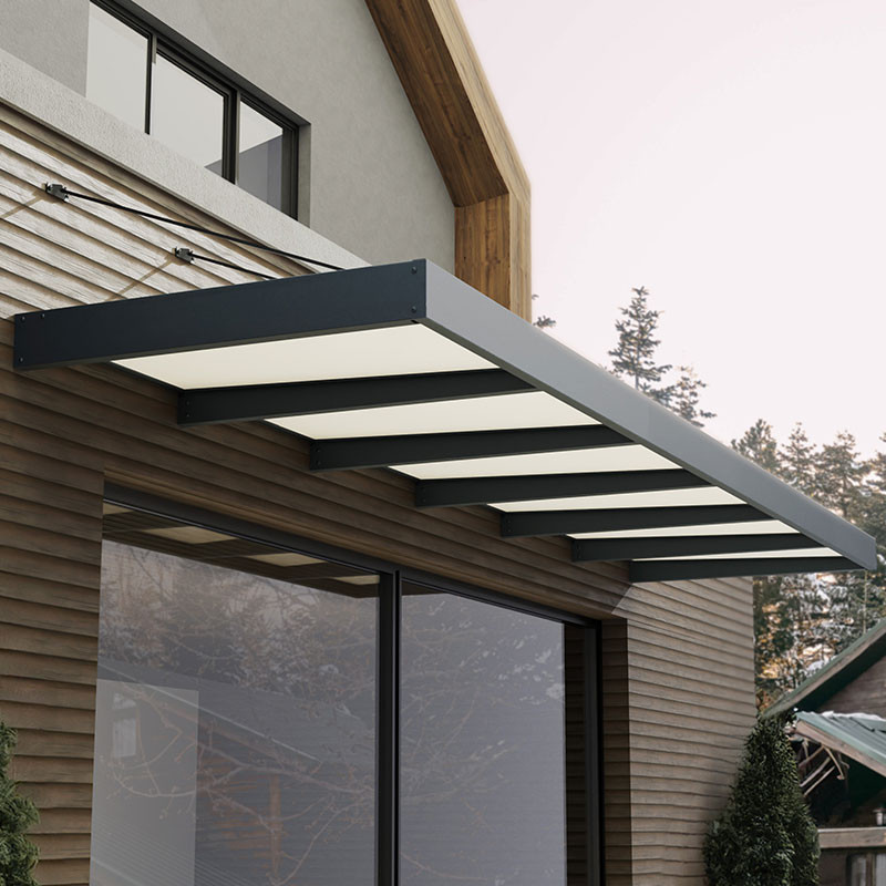 Canopia - Door canopy - Sophia XL - 140x565cm - Opale/Grey