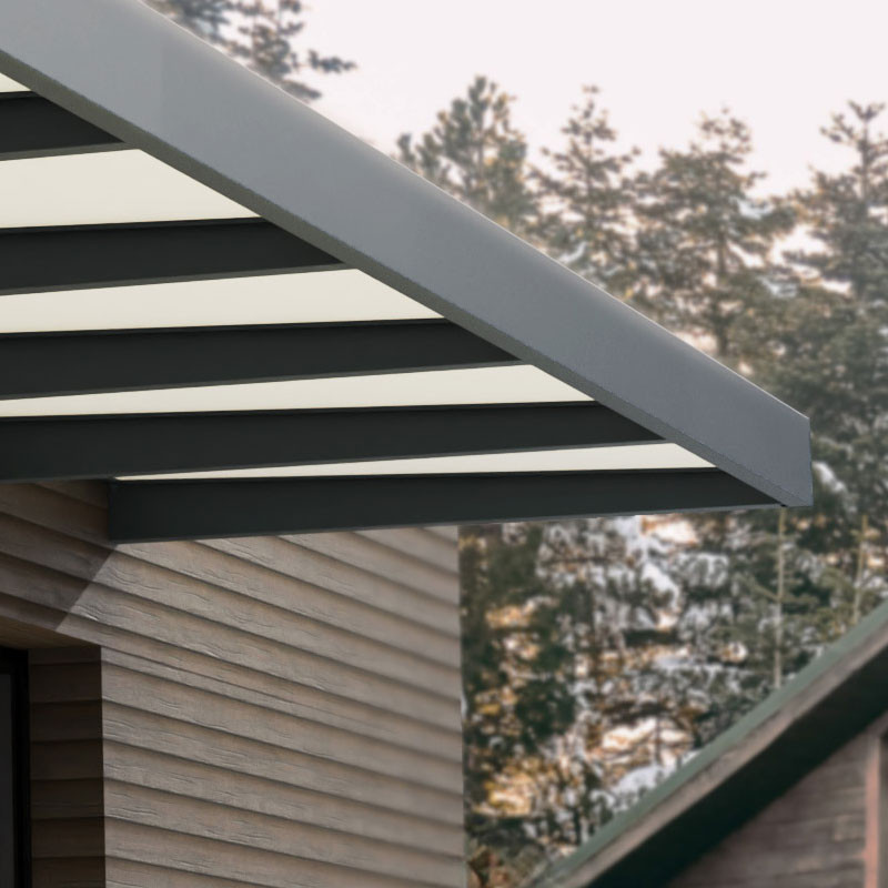 Canopia - Door canopy - Sophia XL - 140x565cm - Opale/Grey