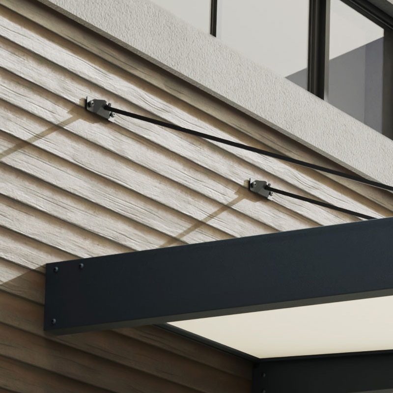 Canopia - Door canopy - Sophia XL - 140x565cm - Opale/Grey