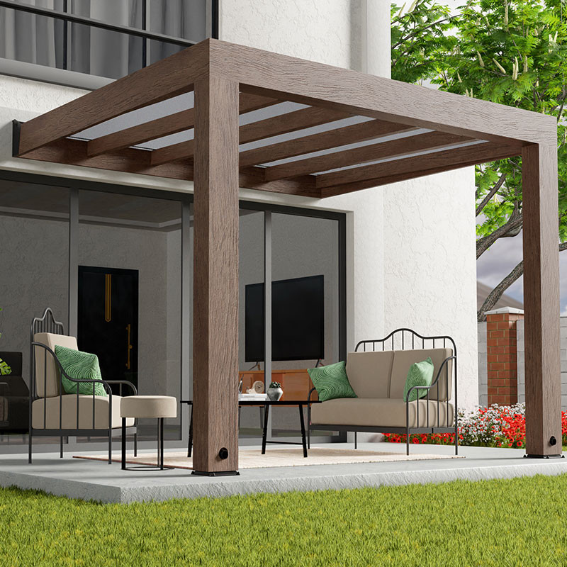 Canopia - Pergola - Helsinki Solar control - 3x3.4m - Cedar wood