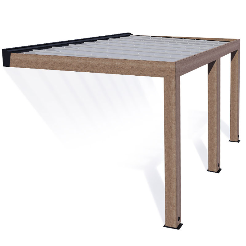 Canopia - Pergola - Helsinki Solar control - 3x4.7m - Bois de cèdre