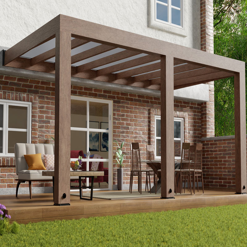 Canopia - Pergola - Helsinki Controllo solare - 3x4,7m - Legno di cedro