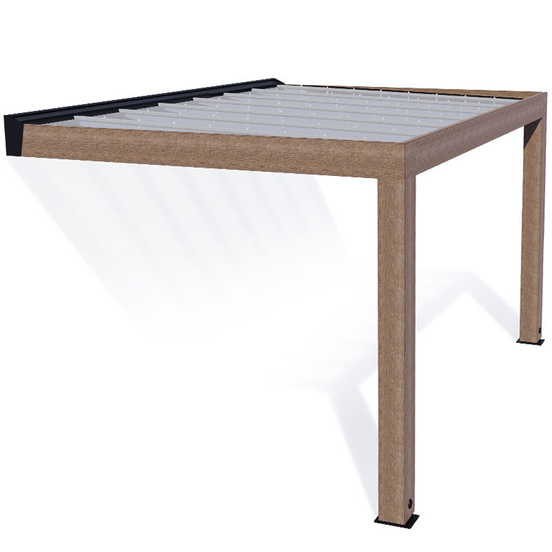 Canopia - Pergola - Helsinki Solar control - 3x5.3m - Bois de cèdre