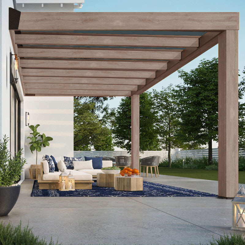 Canopia - Pergola - Helsinki Controllo solare - 3x5, 3m - Legno di cedro