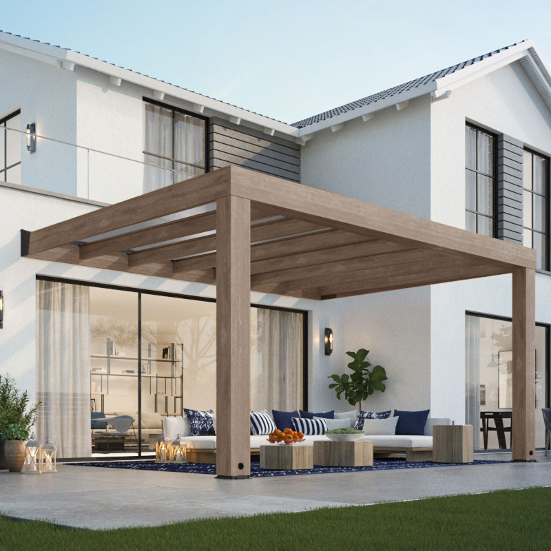 Canopia - Pergola - Helsinki Controllo solare - 3x5, 3m - Legno di cedro