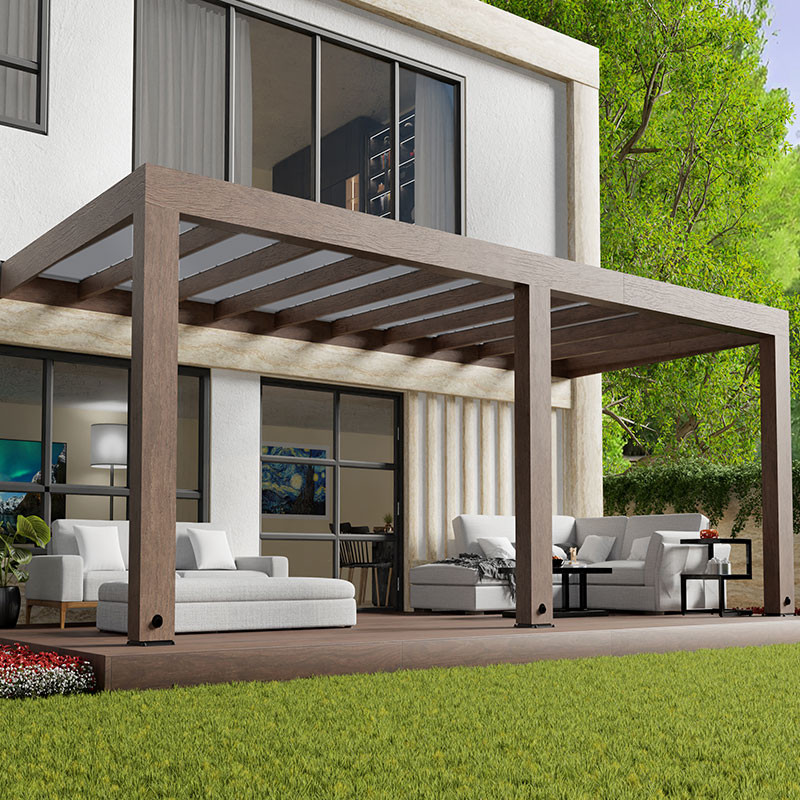 Canopia - Pergola - Helsinki Controllo solare - 3x6m - Legno di cedro