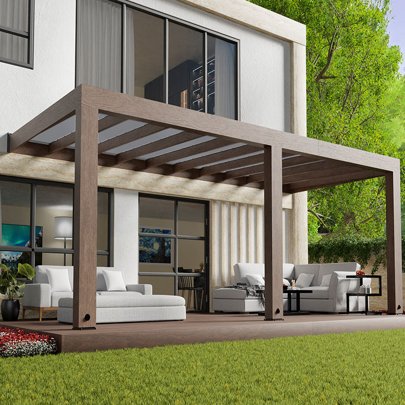 Canopia - Pergola - Helsinki Solar control - 3x6.65m - Cedar wood