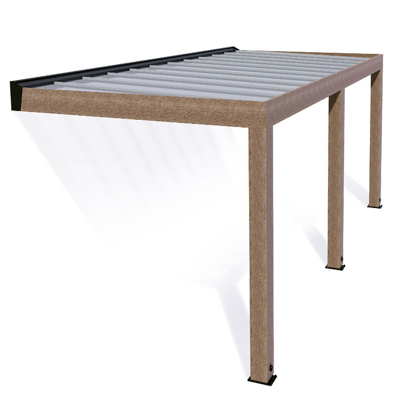 Canopia - Pergola - Helsinki Solar control - 3x7.3m - Bois de cèdre
