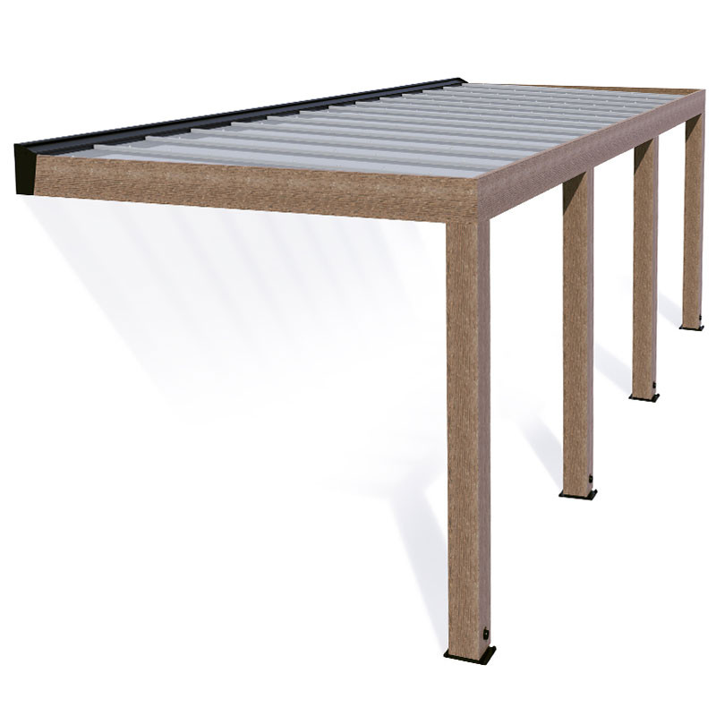 Canopia - Pergola - Helsinki Solar control - 3x8.6m - Bois de cèdre