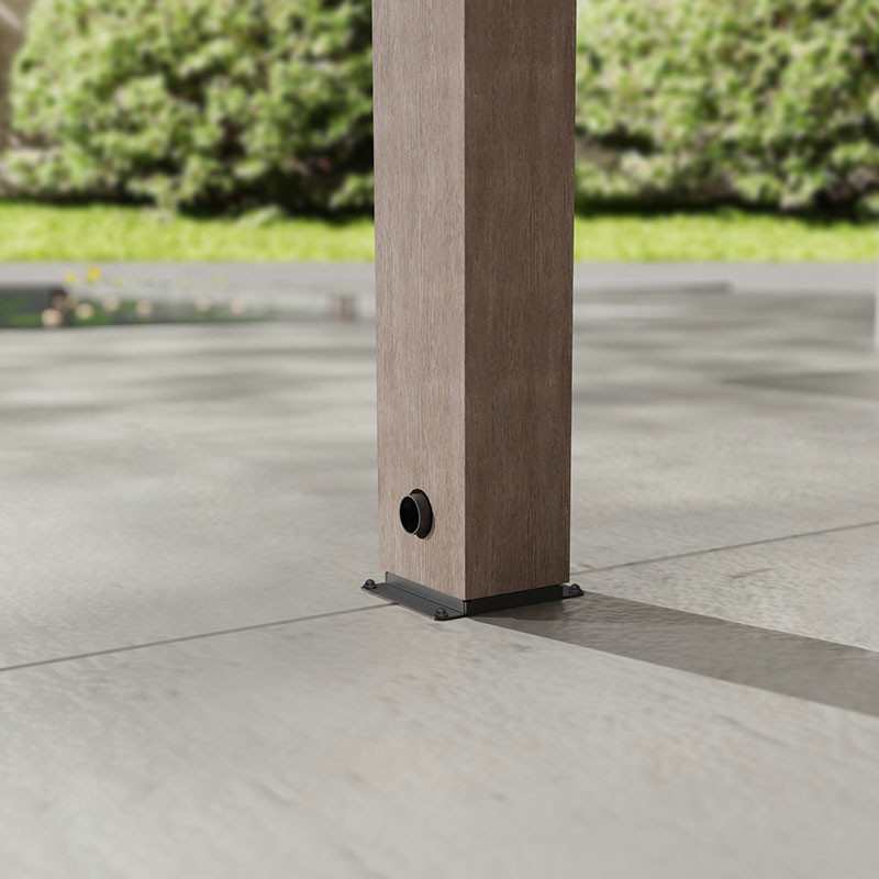 HELSINKI PATIO COVER 3X8.6 Cedar Wood Solar Control