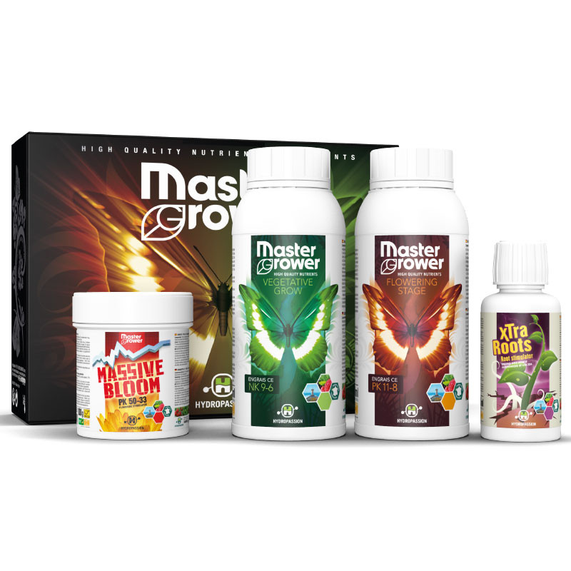 Hydropassion - Engrais starter pack Master Grower - 2x 100ml + 2x 500ml