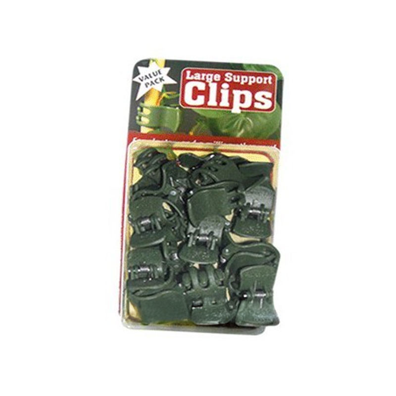 Clips de fixation larges verts x21 – Attache tuteur