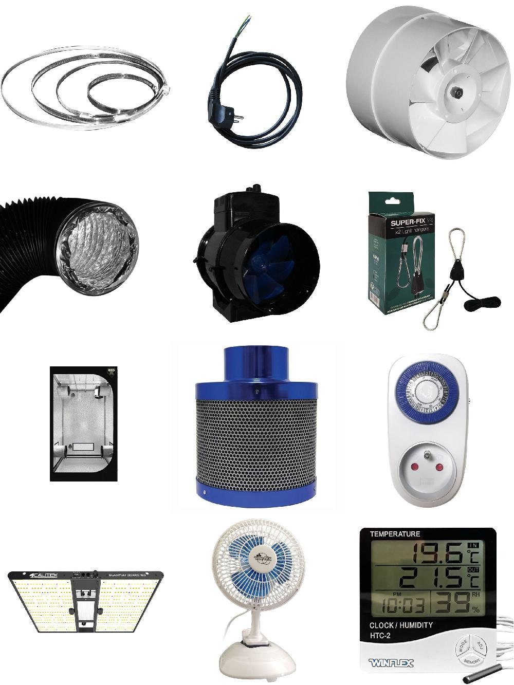 Kit de culture indoor - 60x60cm - Led Quantum 160W