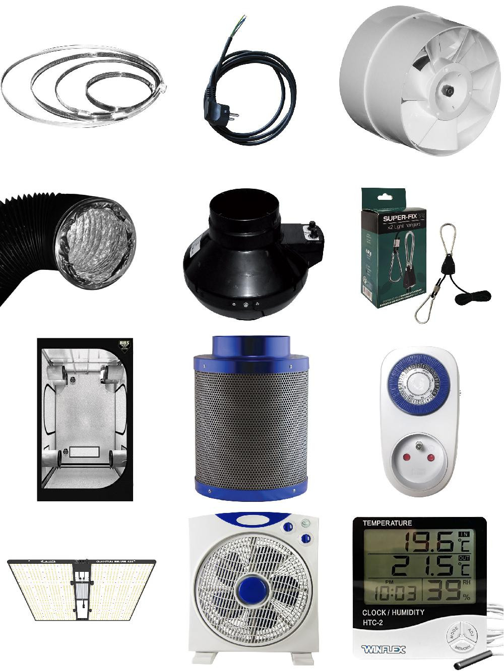 Indoor Grow Kit - 100x100cm - Led Quantum 420W