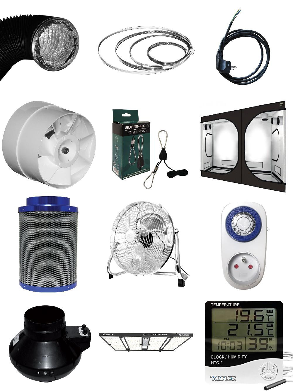 Kit de culture indoor - 240x120cm - Led Quantum 680W
