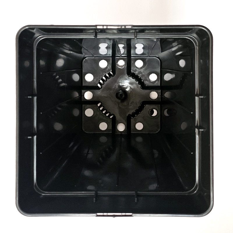 Pot carré noir 3,5L Platinium : solide, pratique et réutilisable