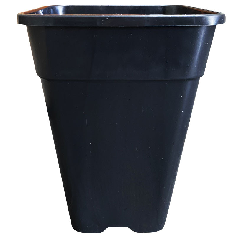 Pot carré - 7L - 20x20x27 - Noir
