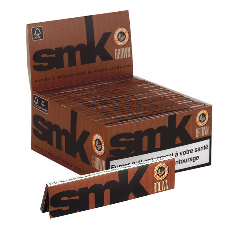 SMK - Brown Slim Rolling Sheets - Caja de 50 cuadernos