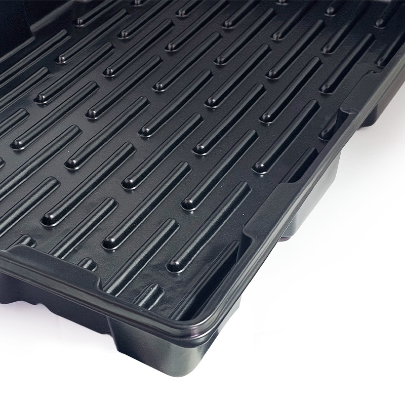 Mittleres Gewächshaus - 39X59X21 - Tray + Kuppel Platinium