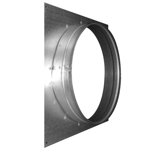 Square flange 315mm galva, ventilation duct 