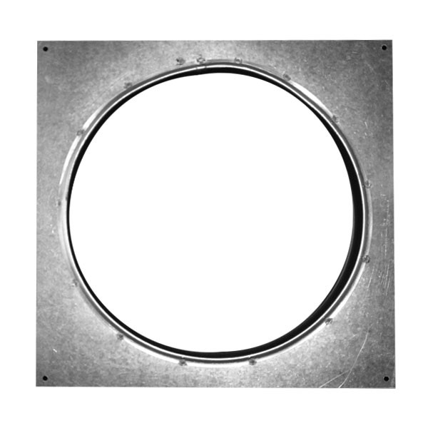 Square flange 315mm galva, ventilation duct 