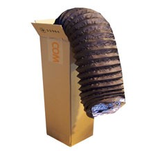 Dupla camada de pvc conduta combinada de alumínio 160mm x 10m, conduta de ventilação