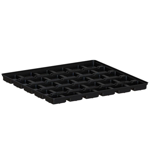 Vassoio Platinium Modulare 120, tavolo di coltivazione con 30 vasi di 18x18, 6 litri