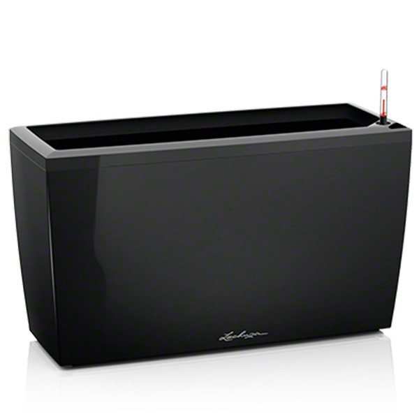 Pot Lechuza Cararo Premium 75 Noir, pot hydroponique, pot à réserve