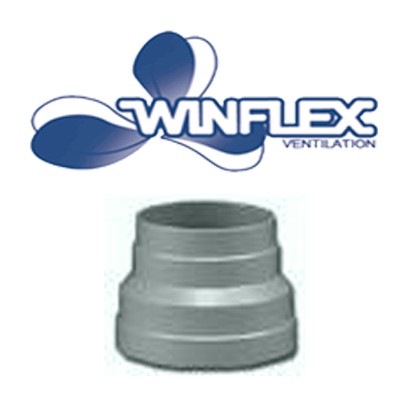 Réducteur PVC 80-100-125-150mm , conduit de ventilation 