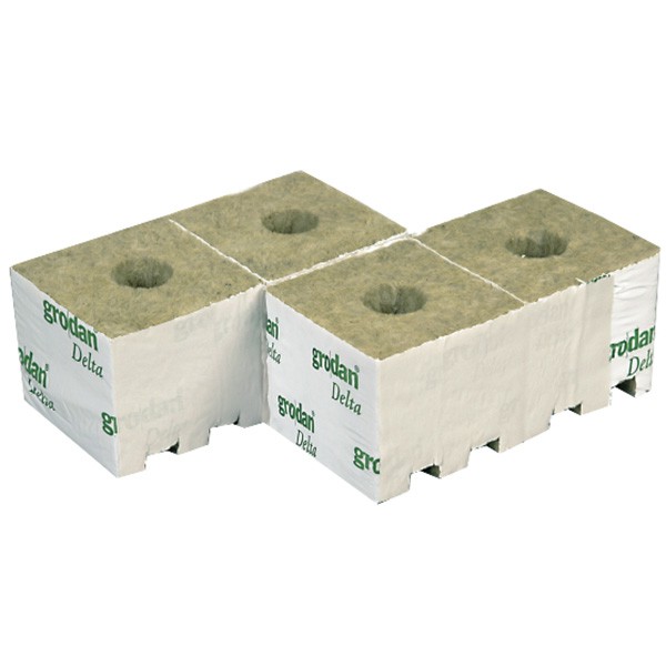 Cubes laine de roche 10X10X6,5cm /10 cubes